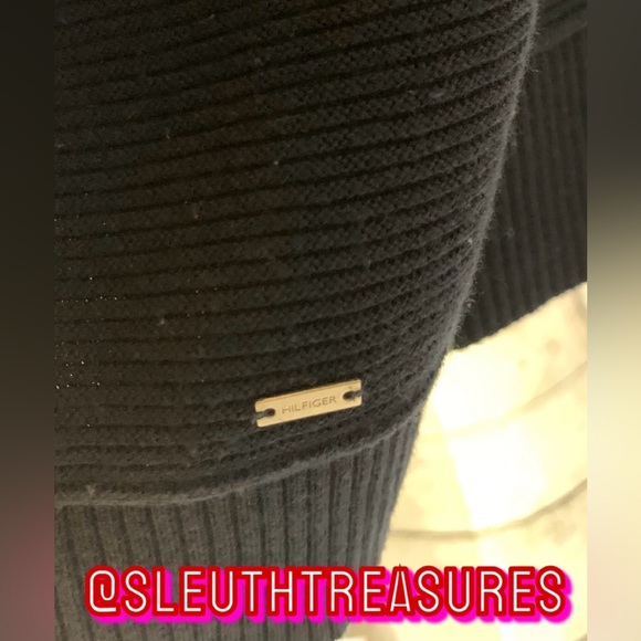 Women’s Tommy Hilfiger Open Cardigan Sweater Navy Blue Cozy Warm Size XXL - Picture 3 of 5